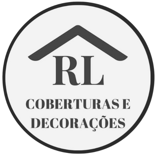 Logotipo Rl Coberturas e Decorações Cinza